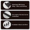 ENHEN Closet Rod Heavy Duty Top Mount Closet Poles with Support Bracket, Commercial Hotel Clothes Hanging Bar, Non-Slip Valet Rods Organizer, Load 50kg/ 110lbs(Black,80cm(31 1/2")) view 3