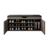 Shoe Bench with Storage 3 Tier Shoe Rack Adjustable Shelves with Hidden Drawer Comfortable Cushion Holds Up to 500lb for Entryway, Hallway(Gray,100 * 35 * 50cm) view 1