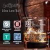 10.25 oz Custom Whiskey Glass Etched - Personalized Prescription Bourbon Glass - Old Fashioned Rocks Cocktail Glasses - Gift for Men view 2