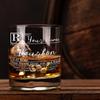 10.25 oz Custom Whiskey Glass Etched - Personalized Prescription Bourbon Glass - Old Fashioned Rocks Cocktail Glasses - Gift for Men view 4