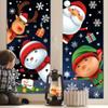 115 PCS Christmas Snowflake Window Clings Stickers for Glass, Xmas Decals Decorations Holiday Snowflake Santa Claus Reindeer Decals for Party view 3