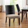 Anzona Chair Back Covers for Dining Room, Grey Black Gradient Linen Polyester Back Chair Protector, 20 x 19 Inches Rustic Modern Ombre Aesthetic 6 Pcs Dining Chair Seat Covers for Hotel view 4