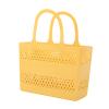 DimyFew Shower Caddy Basket Shower Organizer with Handles Multipurpose Portable Box Shower Caddy Tote for Beach Handbag Pantry Gym, Yellow view 1