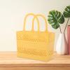 DimyFew Shower Caddy Basket Shower Organizer with Handles Multipurpose Portable Box Shower Caddy Tote for Beach Handbag Pantry Gym, Yellow view 4