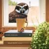 3D Gazing Owl Animal Window Stickers Removable Wall Stickers Peel and Stick Wall Art Decoration Kids Nursery Baby Bedroom Living Room Fun Decoration view 3