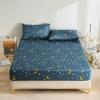 FCLDESHOP Easy Care Bedding,Pure Color Quilted Waterproof Bed Sheet, Children's Bedroom Cartoon Print Urine-Proof Mattress Protector,Stars,180 * 200cm+30cm (1pcs) view 1