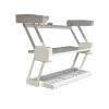 XILYZMO Pull Down Kitchen Shelf, 2 Tier Under Hidden Organizer, Retractable Shelves Inside Cabinet, Heavy Duty Sliding Spice Racks for Kitchen(White,365x440mmx883) view 1