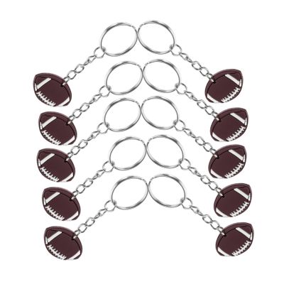 BESPORTBLE 10pcs Rugby Keychain Decorative Bag Pendants Portable Adorable Keychains for Backpacks Zippers and Material Unique Design for School Rewards and Parties