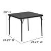 Classroom Essentials Kids Black Folding Table view 2