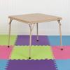 Classroom Essentials Kids Tan Folding Table view 1