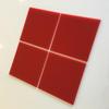 Servewell Square Child Safe Shatterproof Wall Tiles - Red - Pack of 10-4 x 4 cm view 1
