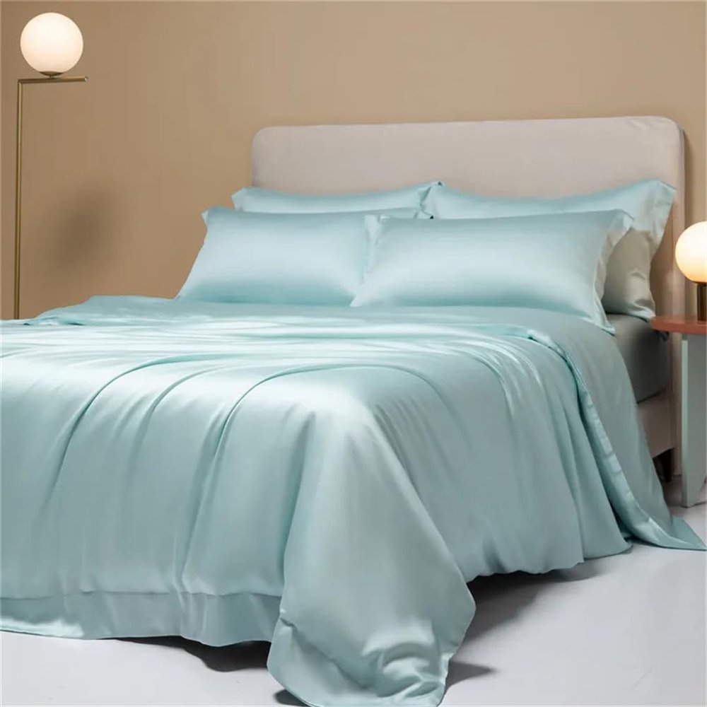 Bedding Set Duvet Cover Set Soild Colors Single Queen King Bed Cover Quilt Cover Soft Comfort Cool Summer 4 Pieces hyl 160x210cm