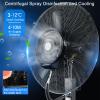 Yqyc Industrial Misting Fan Commercial Outdoor Oscillating Pedestal Fan, Floor Fan with 40L Water Tank, for Patio, Outside Restaurant, Garage, Gym, Factory Workshop(65cm) view 4