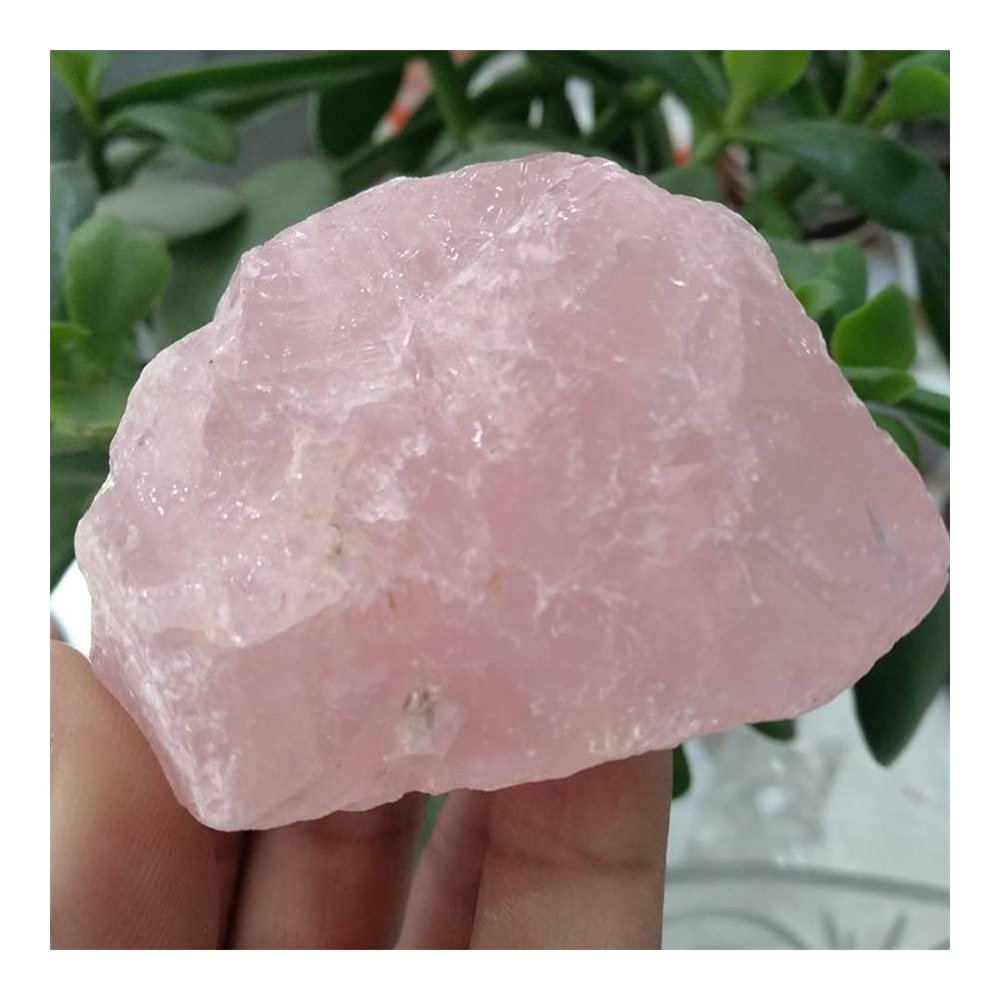 NSIXSURIM 1pcs 50g Rough Rose Quartz Crystals Lucky Stone Crystals and Stones(80g-120g)