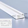 TZUFA Ceiling Curtain Track White, Aluminum Curtain Rod Ultra-Thin Curtain Rail with Roller, Curtain Pole for Bedroom/Balcony/Bay Window/Hotel/Office(400cm/3 * 135cm) view 2