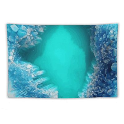 Tapestry Wall Hanging for Living Room Decoration Wall Tapestry Bright Aqua Blue Turquoise Wall Decoration Tapestries for Bedroom Aesthetic Wall Decor Tapestries for Dorm Room Background 60"x90"