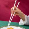 QPZK Premium Porcelain Chopsticks Set With Gift Box,10 Pairs White High-grade Chinese Bone Porcelain Chopsticks, Ceramic Chopsticks Reusable Chopsticks Dishwasher Safe Z view 3