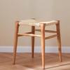 YNWDBY Foot Stool Handmade Black Walnut Low Stool Solid Wood Shoe Stool Entryway Bench(A) view 2