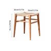 YNWDBY Foot Stool Handmade Black Walnut Low Stool Solid Wood Shoe Stool Entryway Bench(A) view 3