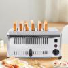 6 Slice Toaster, 6 Slot Commercial Toaster, Stainless Steel Toaster, Electric Bread Toaster with Timer Function, 5 Browning Levels, and Removable Drawer-type Crumb Tray view 2