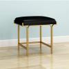 GRDDBZA Vanity Bench with Padded Cushion, Vanity Chair Vanity Chair Dressing Stool Modern Leather Stool Living Room Sofa Stool Dressing Stool Square Stool Changing Shoe Stool Makeup Chair(Black) view 2
