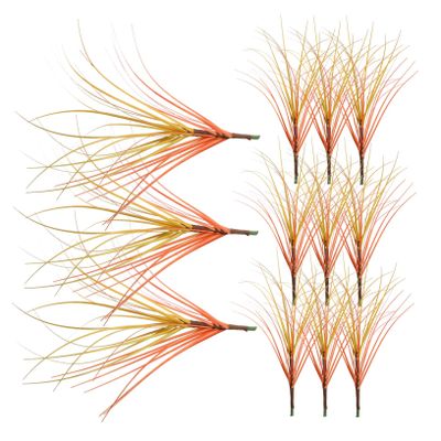 GOOHOCHY 12pcs DIY Artificial Tall Grass Decoration Greenery Stems for Home Garden Decor