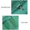 jojobasec Wall Mounted Storage Bag Oxford Cloth 2/3 Container Bedroom Dormitory Stationery Cosmetic Organization, Green, Two Floors view 2
