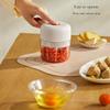 ELECTRIC GARLIC MINCE, 250ML Food Chopper USB, Mini Vegetable Chopper, Garlic Mincer, Onion Chopper, Portable Small Food Processor (white) view 3