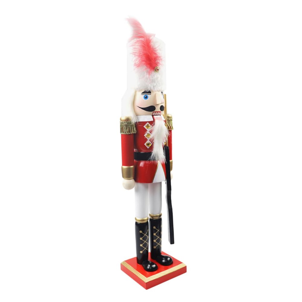 GOOHOCHY Christmas Wooden Nutcracker Figurine and King Soldier Decoration for Holiday Home Decor and Festive Table Settings