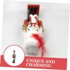GOOHOCHY Christmas Wooden Nutcracker Figurine and King Soldier Decoration for Holiday Home Decor and Festive Table Settings view 3