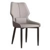 MARIYCH Dining Chair PU Leather Living Room Chairs Upholstered Kitchen Side Chair with Backrest and Metal Legs view 1