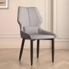 MARIYCH Dining Chair PU Leather Living Room Chairs Upholstered Kitchen Side Chair with Backrest and Metal Legs view 2