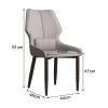 MARIYCH Dining Chair PU Leather Living Room Chairs Upholstered Kitchen Side Chair with Backrest and Metal Legs view 3