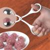 ZMQJEQANBG Ball Maker Ice Tongs,Meat Baller Tongs, Stainless Steel Meat Baller Tongs Non-Stick Tongs Cake Meatball Maker Ice Cream Baller Tool Scoops(L) view 1