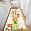 RUGROOM Super Soft Non-Slip Baby Play Mat Cartoon Cute Wildlife Print Hopscotch Play Rug Digital Learning Educational Runner Rug for Crawling and Playing Foldable Gift Mat Playroom Rugs 2x8ft view 2
