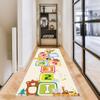 RUGROOM Super Soft Non-Slip Baby Play Mat Cartoon Cute Wildlife Print Hopscotch Play Rug Digital Learning Educational Runner Rug for Crawling and Playing Foldable Gift Mat Playroom Rugs 2x8ft view 3