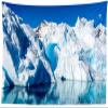 Loccor White Iceberg Tapestry Wall Hanging Arctic Iceberg Snow Mountain and Pure Clean Sea Water Blue Sky Tapestry for Xmas Party Decorations Polar Region Scenery Wall Decor Home Decor 179''x98'' view 2
