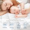 Split Top King Mattress Protector Pad Waterproof Quilted, 34" Top Split from Head (Not Full Split King), Mattress Cover for Adjustable Bed Up to 18", (White) view 2