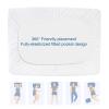 Split Top King Mattress Protector Pad Waterproof Quilted, 34" Top Split from Head (Not Full Split King), Mattress Cover for Adjustable Bed Up to 18", (White) view 4