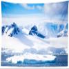 CORFOTO Winter Iceberg Wall Tapestry Fabric Arctic Glaciers Wall Tapestry Ocean Polar Region Tapestry for Bedroom Aesthetic Living Room Dorm Decor 180x98 Inches view 3