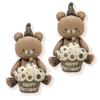 2 Pcs 4D Happy Birthday Bear Foil Balloon Happy Birthday Hug Cake Bear Mylar Balloon for Birthday Party Baby Shower Jungle Woodland Animal Farm Safari Theme Party Decoration view 1