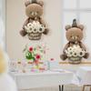 2 Pcs 4D Happy Birthday Bear Foil Balloon Happy Birthday Hug Cake Bear Mylar Balloon for Birthday Party Baby Shower Jungle Woodland Animal Farm Safari Theme Party Decoration view 3