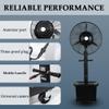 Industrial Fan With Mist 25.6in/30in Outdoor Commercial Pedestal Fan With 11 Gallon Tank Easy To Install For Restaurant Warehouse Outside(30in/380w) view 4