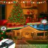 2 Pack Christmas String Lights Indoor Outdoor, Super Bright 66FT 200 LED String Lights Waterproof, 13 Modes Twinkle Xmas Lights with Timer for Christmas Tree Decorations (Red and Green) view 4