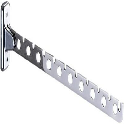 Jacket Hanger Folding Stainless Steel Clothes Hooks and Screws Movable Coat Swing Hanger Hanger (Color : A, Size : L Code) (A L code)