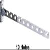 Jacket Hanger Folding Stainless Steel Clothes Hooks and Screws Movable Coat Swing Hanger Hanger (Color : A, Size : L Code) (A L code) view 2