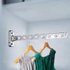 Jacket Hanger Folding Stainless Steel Clothes Hooks and Screws Movable Coat Swing Hanger Hanger (Color : A, Size : L Code) (A L code) view 4