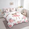 7 Piece Ballet Bed in a Bag Queen for Girls Kids Ballerina Design Sheet Set Cute Little Dancers Bedding Comforter Rose Flower Bed Sets Girly Love Gymnastics Modern Trendy Pink White Cushion Covers view 2