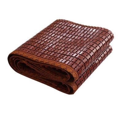 SUSEHXD Summer Bamboo Bed Mat Mattress Topper Pad, Foldable Summer Bed Mat, Breathable Cool Absorb Sweat Summer Sleeping Mat for Home Bedroom School Dormitory(0.8 * 1.9m)