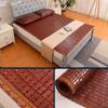 SUSEHXD Summer Bamboo Bed Mat Mattress Topper Pad, Foldable Summer Bed Mat, Breathable Cool Absorb Sweat Summer Sleeping Mat for Home Bedroom School Dormitory(0.8 * 1.9m) view 4